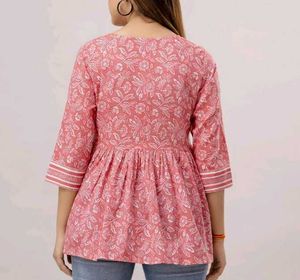 Pretty Pink Printed Kurta
