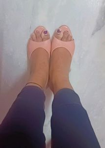 Mauve Block Heels
