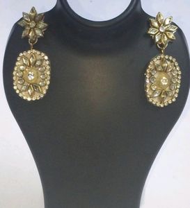 Eyerring forehead metal kundan star Crystal Pearl