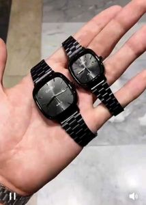 Casio Couple Black Watch Set
