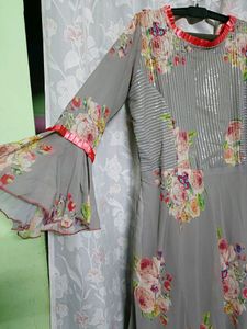 simple look flaired gown..