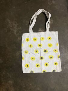 Handmade Yellow Floral Tote Bag