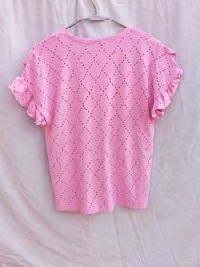 Pink Ruffle Top