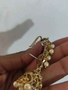 Exquisite Jhumka Earrings with Pearls