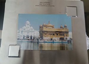 Brand New Steel Photo Frame With Stand And Box
