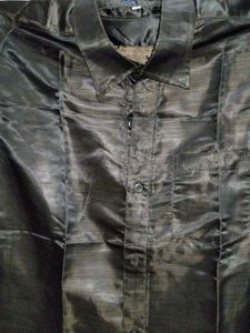 Men's Silk Blend Green Shirt(1 time used)