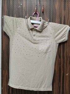 Men's Polka Dot Polo T-Shirt