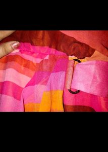 Vibrant Striped Sheath Dress imported