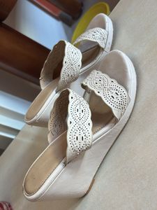 Stylish Laser-Cut Slip-On Sandals