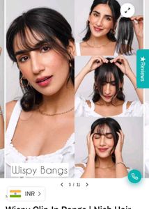 Wispy Clip-In Bangs