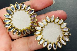 Fancy Party Wear Have Kunden Earrings