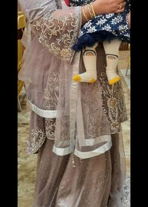 Lavender Sharara Wedding Ethnic Functions Lehenga