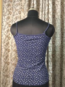 Cute Navy Floral Camisole Top