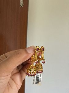Beautiful 1 Gram Gold Earrings