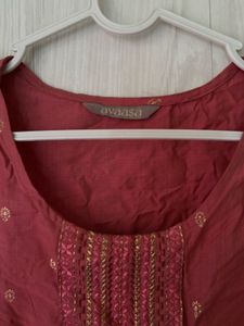 woman pink kurtas