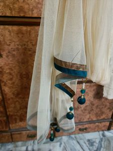 Unused Moti/off white colour Anarkali suit