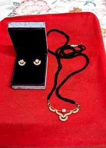 Elegant Mangalsutra &amp; Earring Set💃💃