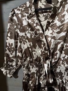 Floral Wrap Blouse