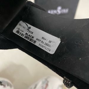 Black party wear Heels 4 inch