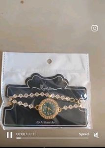 Boho Oxidized Watch Bracelet
