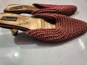 Embellished Red Heels