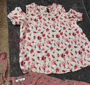 Chic Tops Set - Floral &amp; Polka Dot