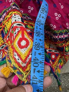 Vibrant Embroidered Gujarati Skirt