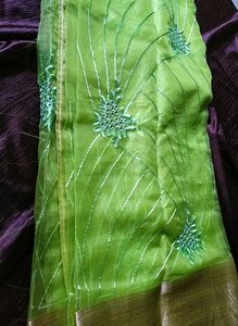 Raksha Bandhan Special Green Saari
