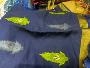 Embroidered Blue duppata