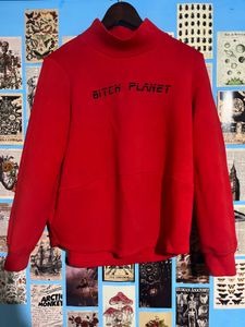 Red "Bitch Planet" Mock Neck Sweatshirt
