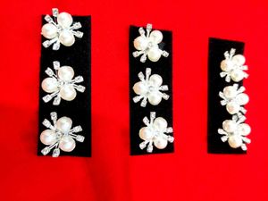 Pearl & Rhinestone Floral Hair Accessories