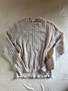 Cream Cable Knit Sweater