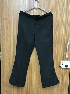 Black Formal Corporate Trouser Pants For Women