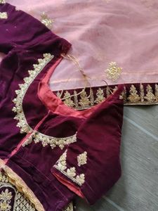 Elegant Velvet Lehenga Choli Set