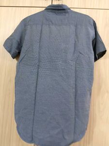Driftwood Men's Blue Short Sleeve Button-Up Shirt
