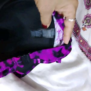 Purple Animal Print Bra