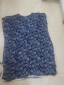 Blue Printed Kurta