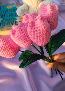 Crochet Pink Tulips 🌷💗