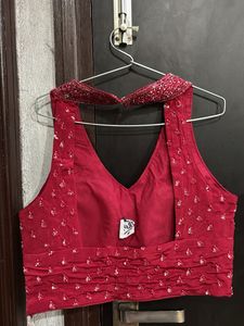 short choli with sharara dress