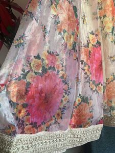 organza floweral skirt or lenga