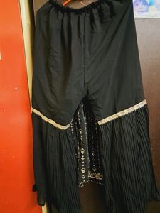 NEW ELEGANT PARTYWEAR Black Sharara Set