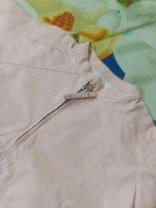 Leather Pink women Jacket