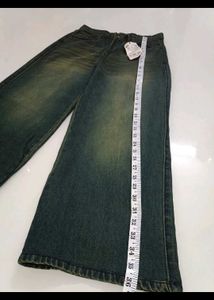 Vintage Mud Wash Wide Leg Jeans