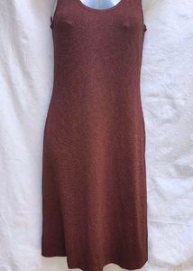 Chocolate Brown Shimmer Bodycon Dress