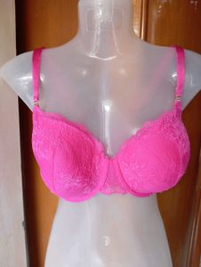 Pink Lace Bra