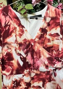 Chic Floral Print Wrap Dress
