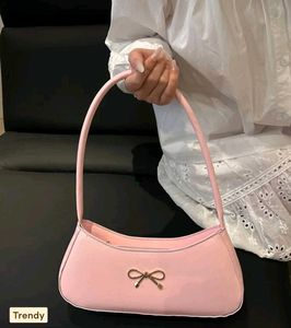 Cute Pink Bow Hobo Bag