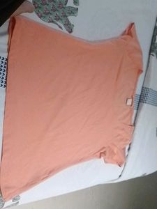 H &amp; M Peach Short Sleeve Tee