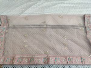 Levender Colour Net Lehenga Only One Time Use