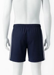 Navy Sports Shorts with Side Stripes